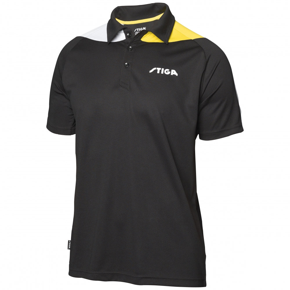 Stiga Polo Pacific Noir/Jaune/Blanc