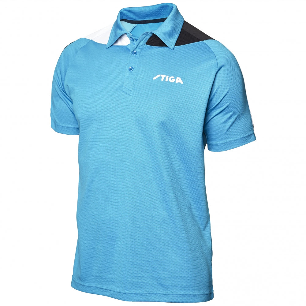 Stiga Polo Pacific Vivid Blue/Noir/Blanc