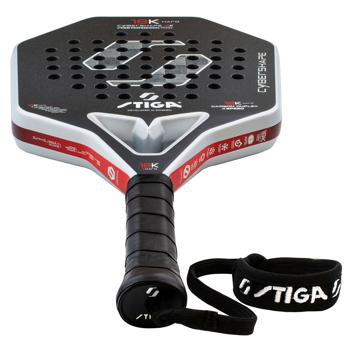 Stiga Padel Racket 18K X Hard Cybershape