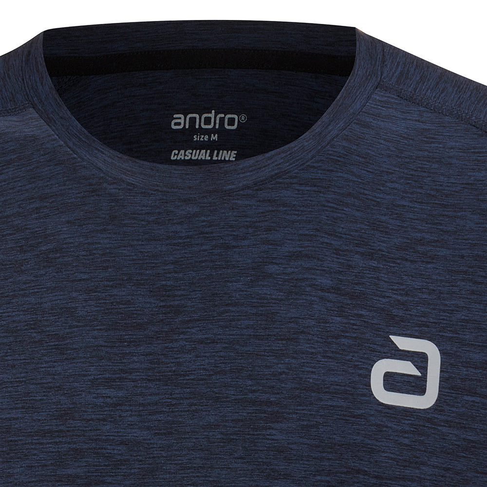 Andro T-Shirt Melange Alpha Bleu Foncé
