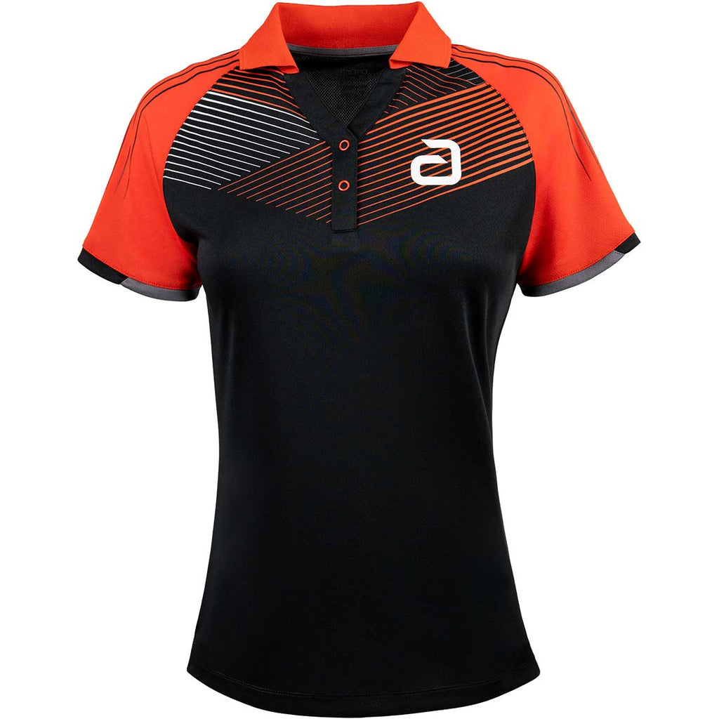Andro Polo Avos Women 2026 Noir/Rouge