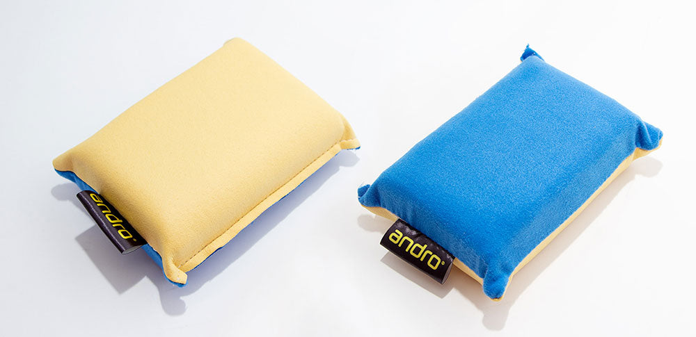 Andro Rubber cleaning sponge Blue (cotton leather / microfiber)