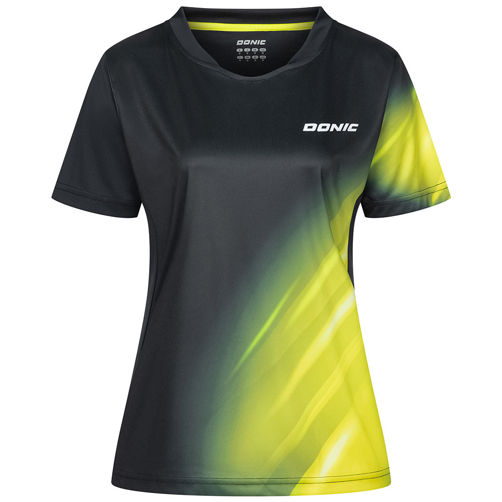 Donic Polo Flame Lady Noir/Jaune