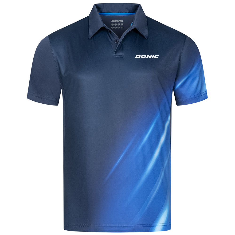 Donic Polo Flame Marine/Bleu
