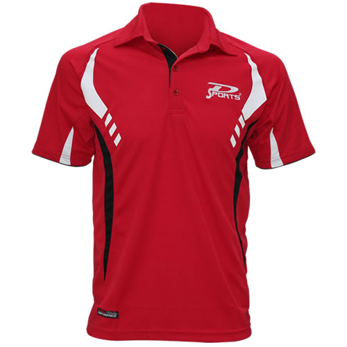 Dsports Polo EVOLUTION Rouge/Noir/Blanc