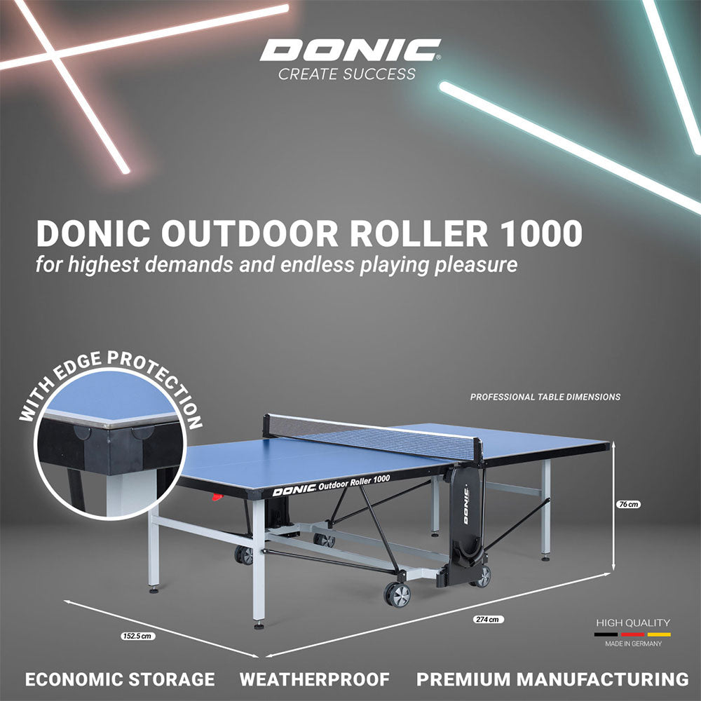 Donic Table Outdoor Roller 1000 Bleu