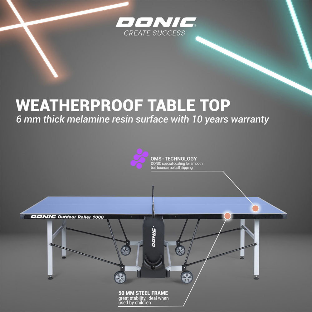 Donic Table Outdoor Roller 1000 Bleu