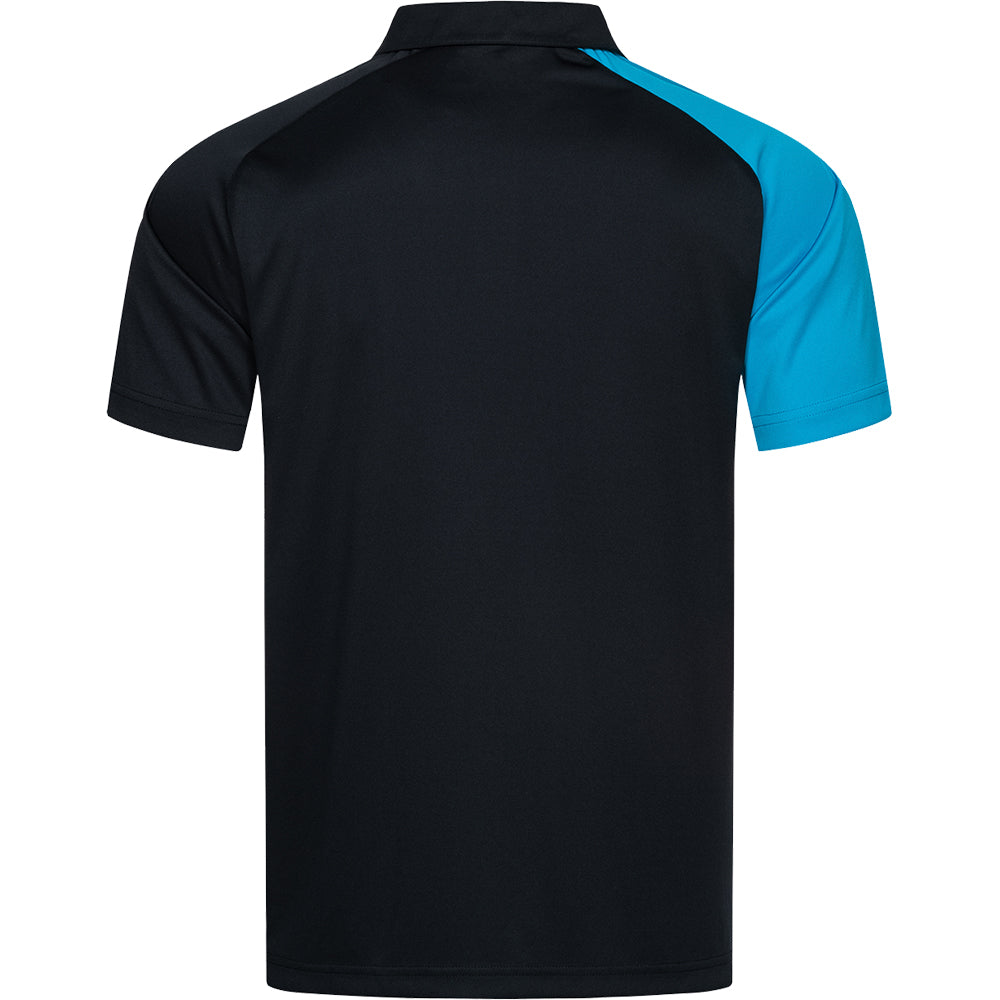 Donic Polo Caliber Noir/Cyan