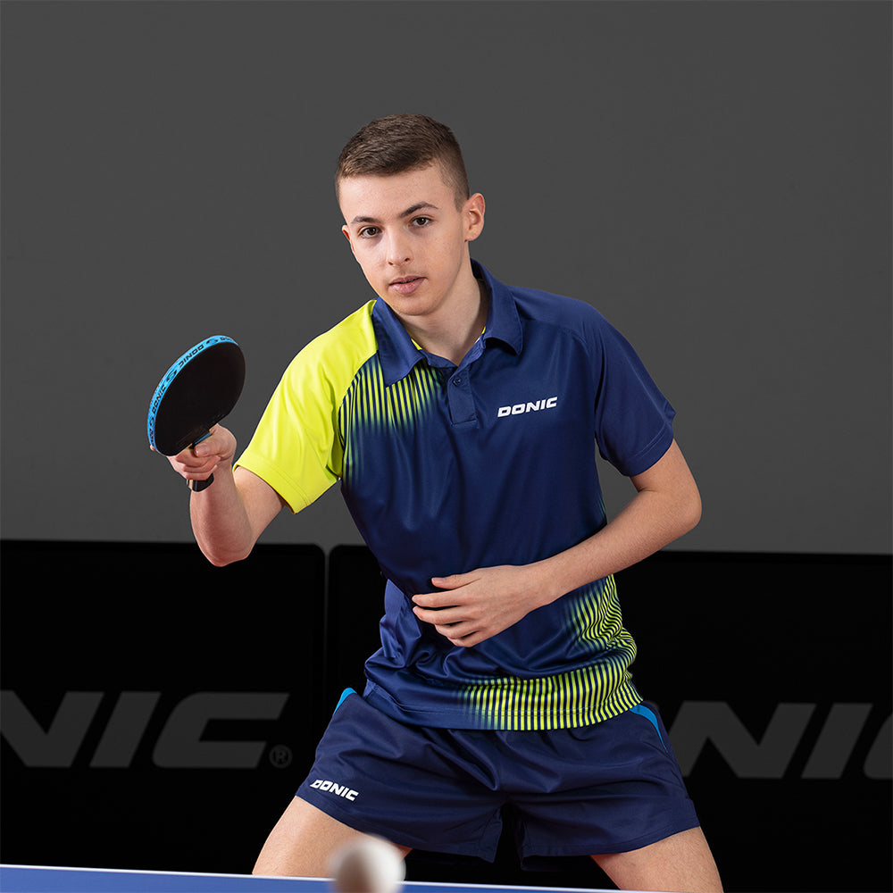 Donic Polo Caliber Navy/Lime