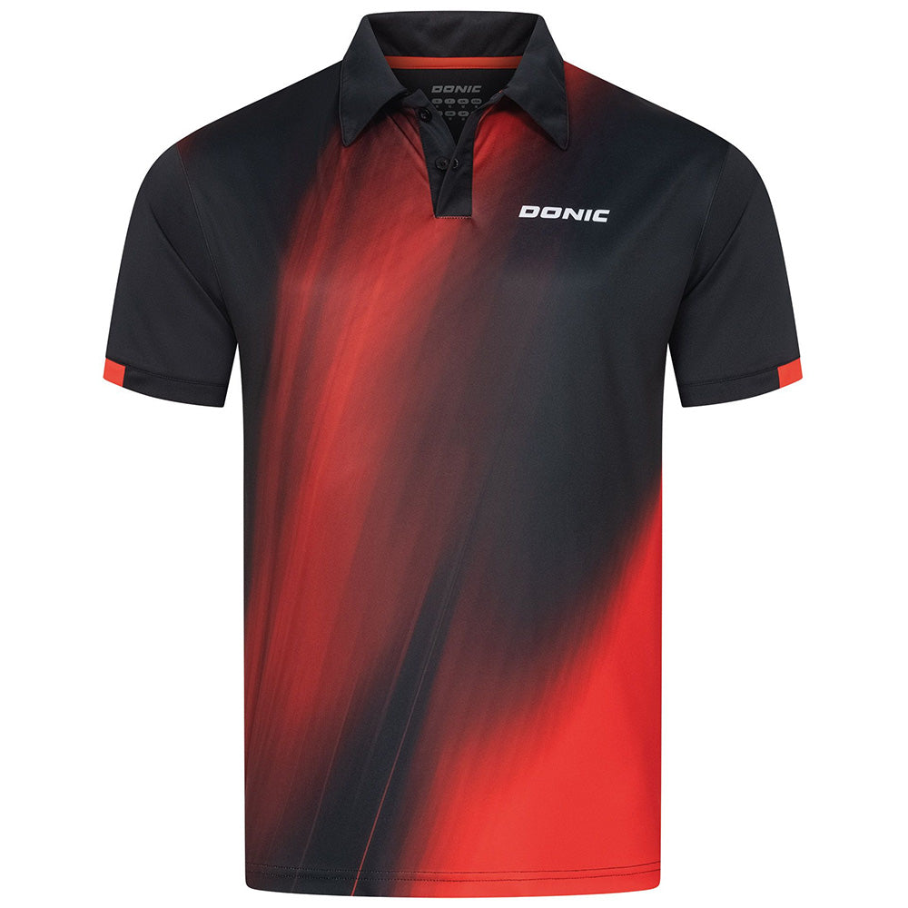 Donic Polo Fire Noir/Rouge