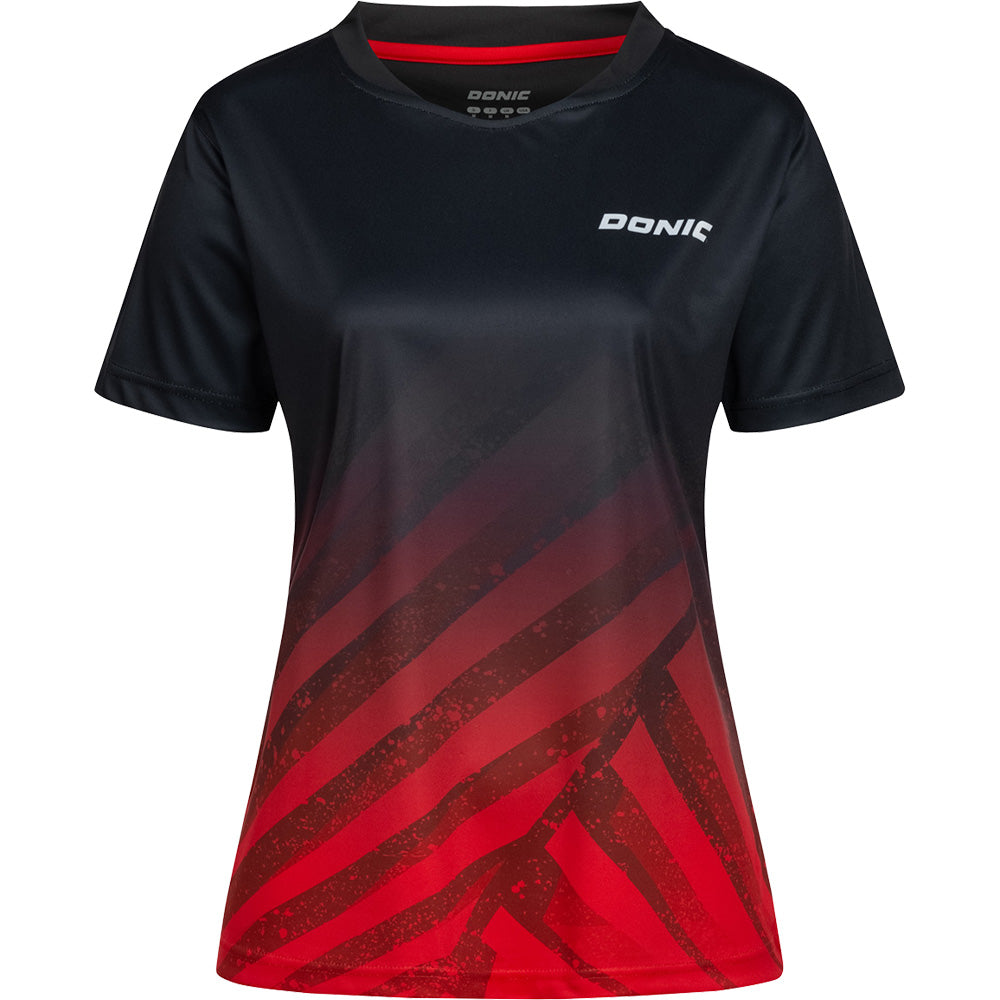 Donic Polo Flow Lady Noir/Rouge