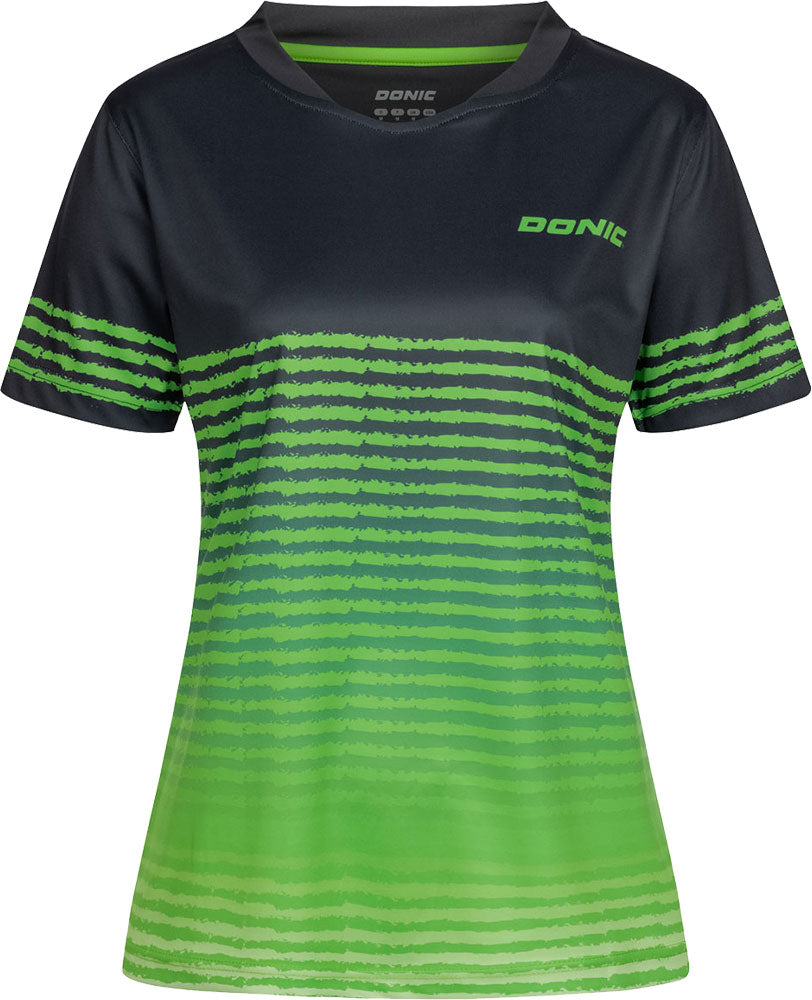 Donic Polo Libra Lady Noir/Vert Citron