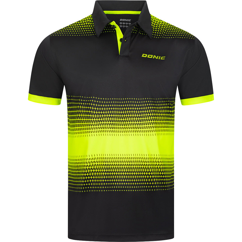 Donic Polo Push Noir/Jaune