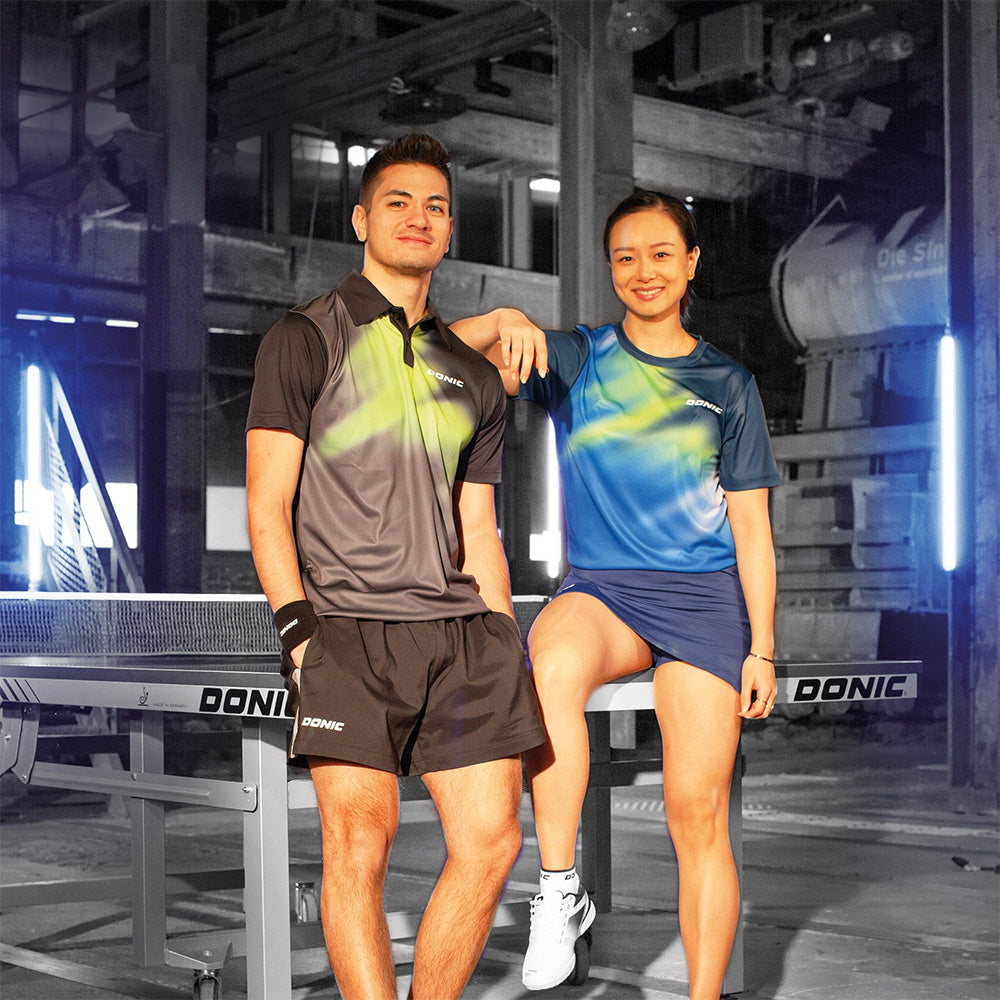 Donic Polo Rhythm Noir/Lime