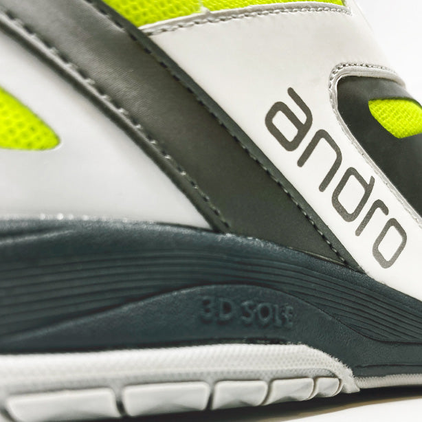Andro Chaussures Cross Step 2 Noir/Lime