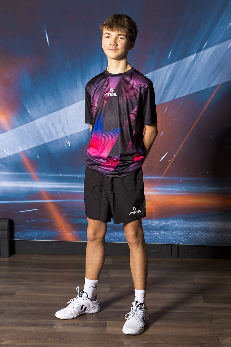 Stiga T-Shirt Pro Noir/Rose
