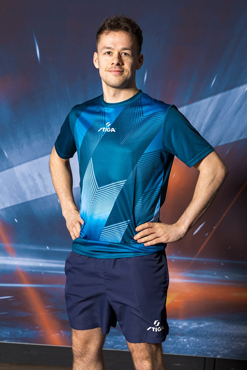 Stiga T-Shirt Pro Vert/Sky