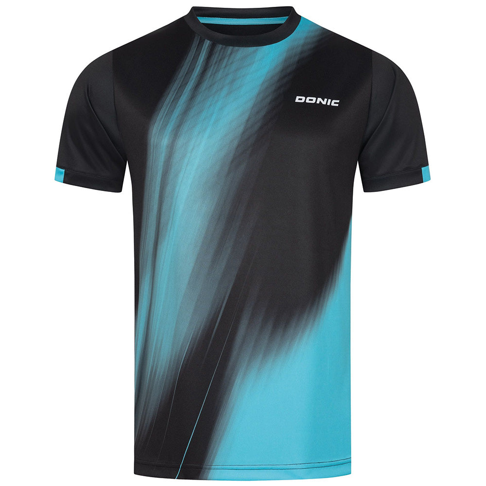 Donic T-Shirt Cream Noir/Bleu