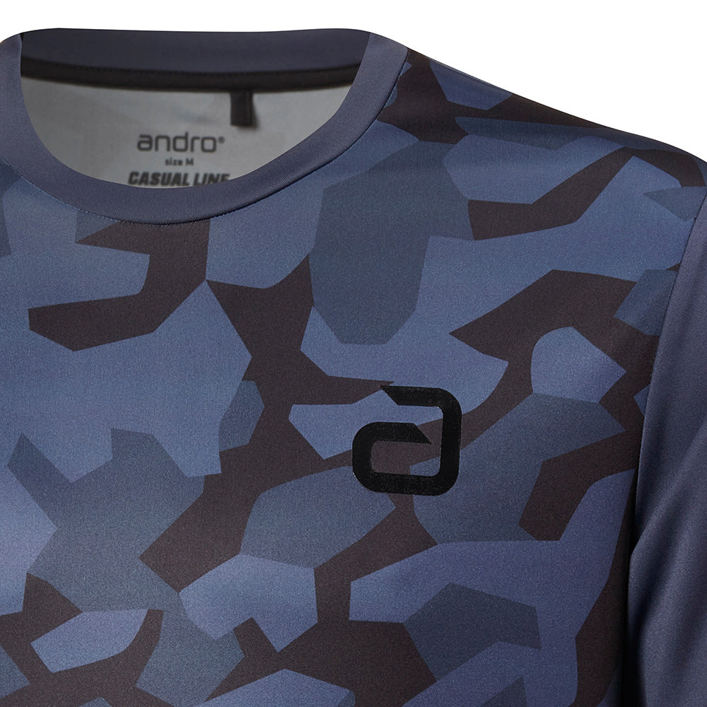 Andro T-Shirt Darcly Bleu/Camouflage